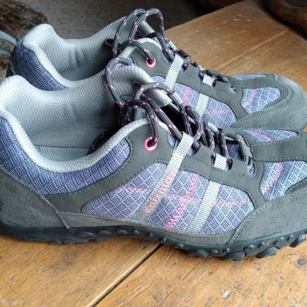 Knixmax Grey Lightweight Trail Hiking Walking Shoes Women's 10 41 euro AMO33